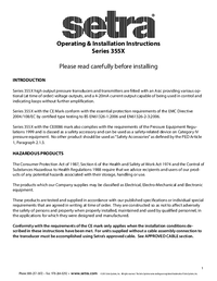 Thumbnail of document Manual - 3550 Compact Low Pressure OEM